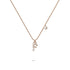 Solid 925 Sterling Silver Initial Crystal Personalised Alphabet Letter Necklace Rose Gold Filled